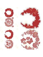 2022 new ready or not collection pansy wreath fleur metal cutting dies scrapbook diary decoration embossing template handmade