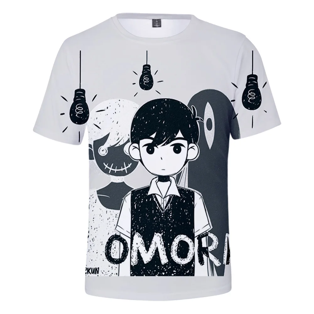

Game Omori 3D Print T Shirt Women Men Boys Girls Kids Summer Fashion O-neck Short Sleeve Funny Tshirt Graphic Tees Streetwear