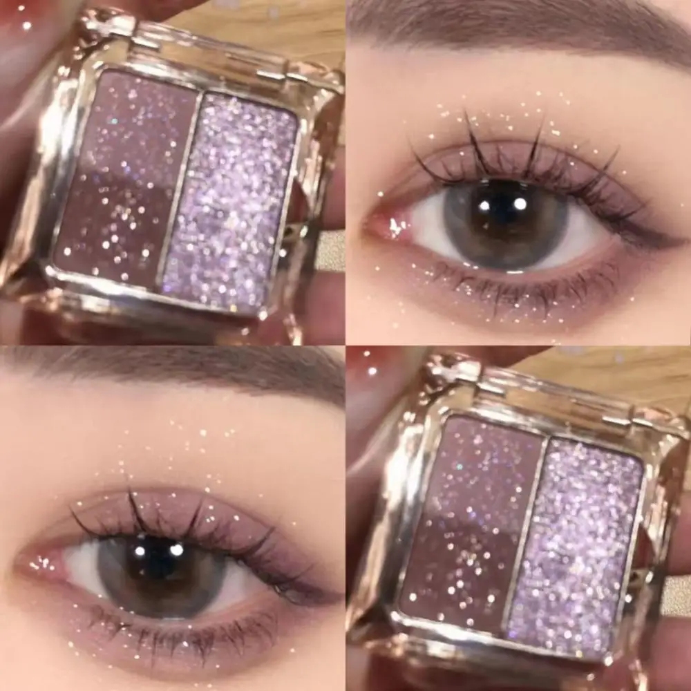 

Diamond Matte Eye Shadow Palette Glitter Eyeshadow Shiny Highlighter Shadow 3 Colors Shimmer Sequin Eyeshadow Eyes Makeup