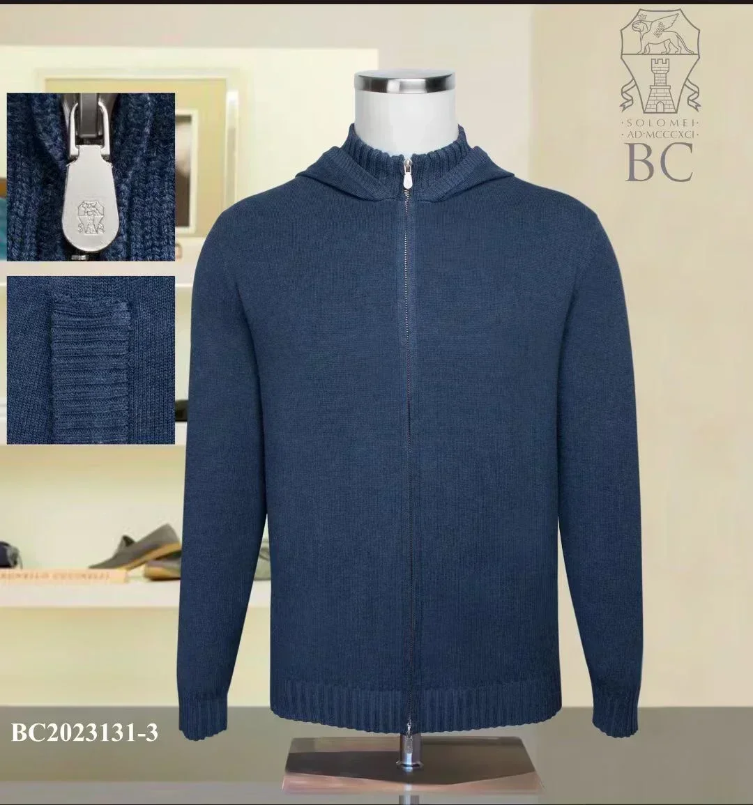 Мужской кардиган с длинным рукавом на молнии вышивкой