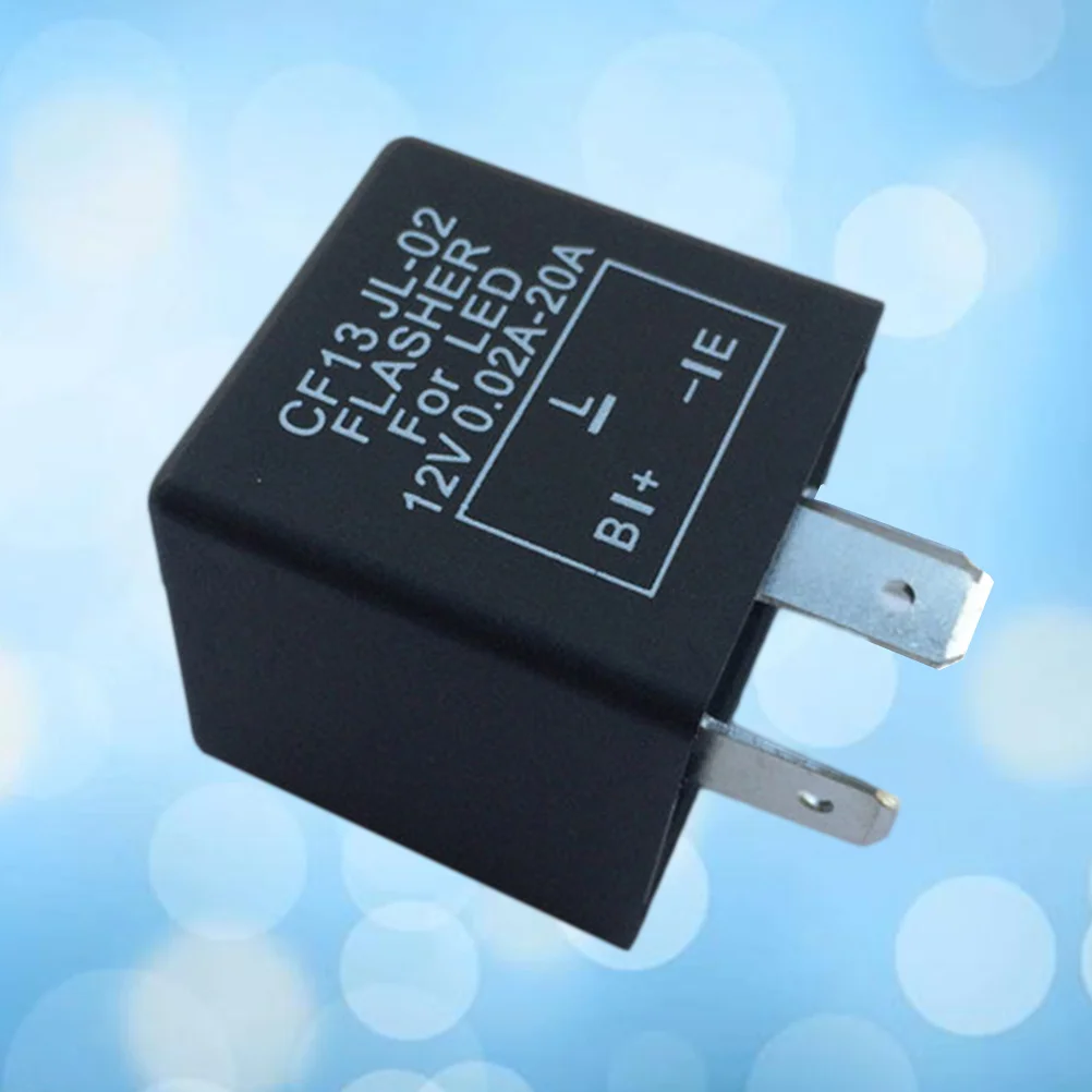 

3-Pin Unadjustable CF13 JL02 LED Flasher Relay Turn Signal Hyper Flash Blinking