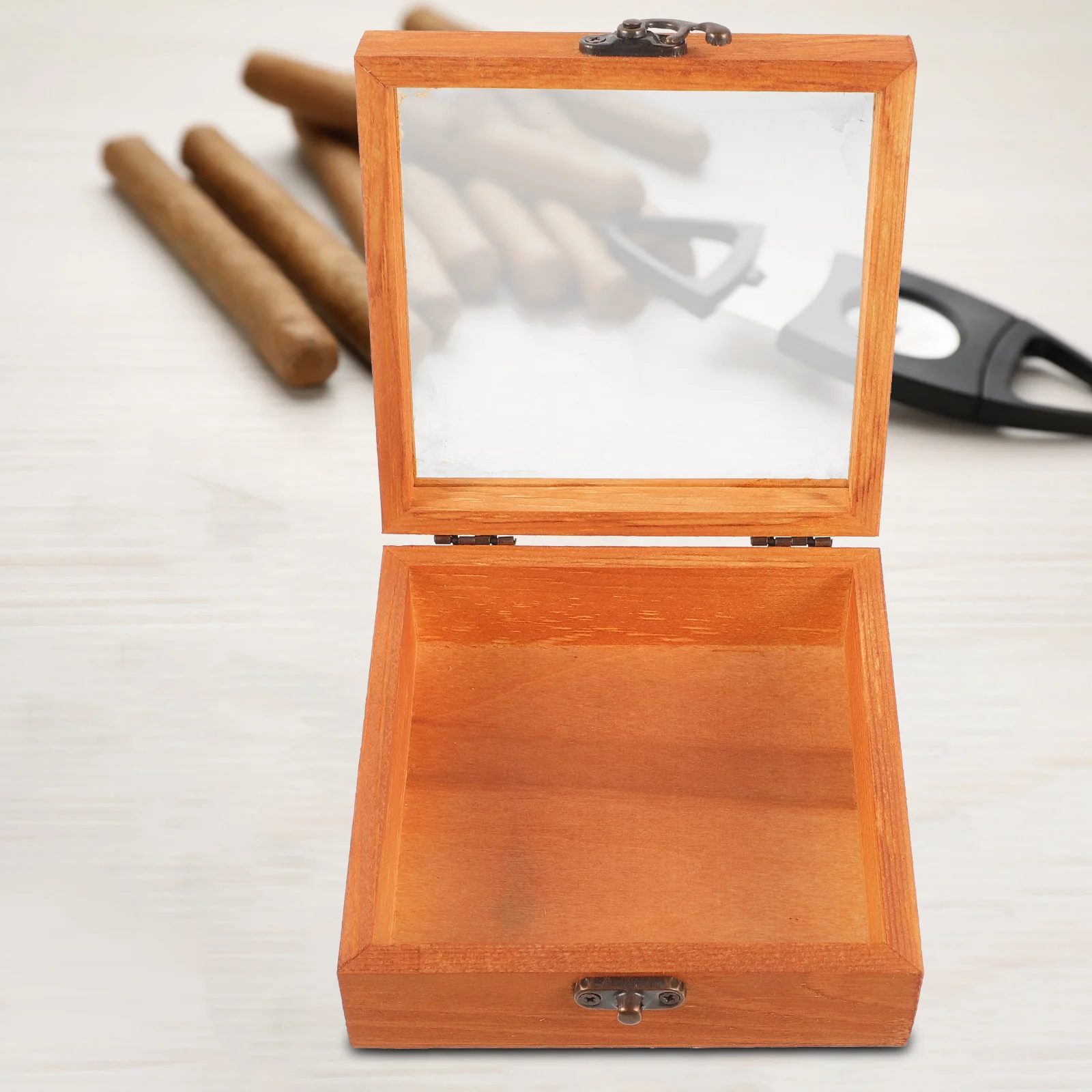 

Travel Accessories Humidor Compact Wear-resistant Cigar Case Protective Wood Reusable