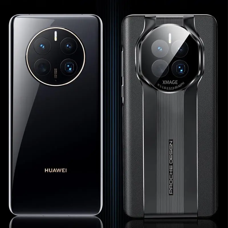 Plating Phone Case For Huawei Mate 50RS 50 40 30 Pro Leather Shockproof Cover For Magic 5 4 3 Pro Electroplated Protective Funda