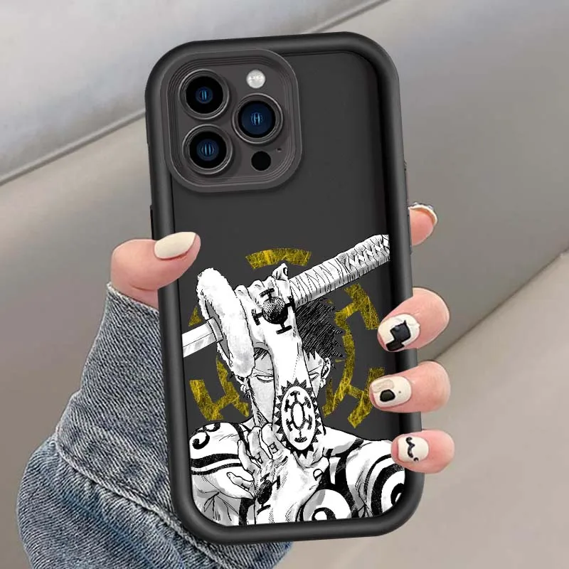 Фото O-One Piece Water Law Cartoon для Apple iPhone 17, 16, 15, 14, 13, 12, 11 Air Pro Max Plus, чехол для телефона с лестницей для глаз №3