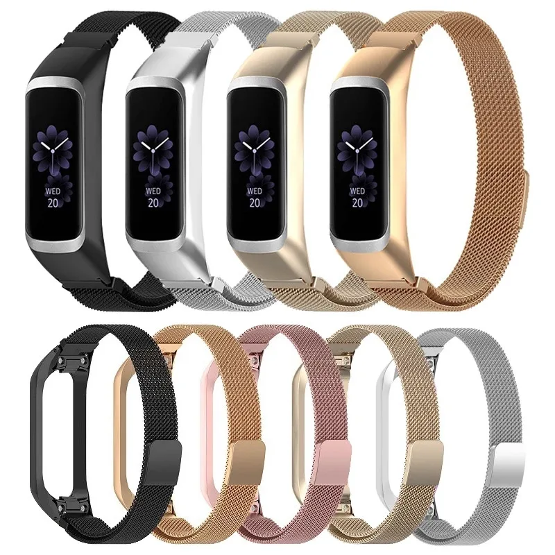 

Magnetic Loop Strap For Samsung Galaxy Fit2 R220 Replacement Wristband Stainless Steel Bracelet For Fit 2 Smart Watch Belt