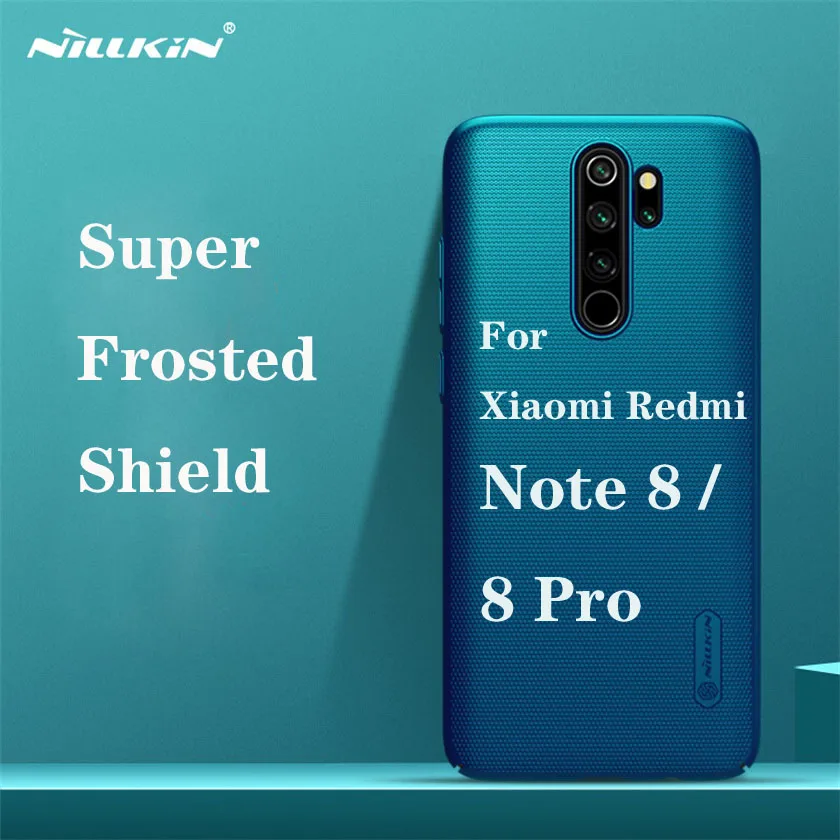 

Nillkin Case For Xiaomi Redmi Note 8 Pro Cover Frosted Shield Hard PC protector Back Cover For Redmi Note8 Pro global version