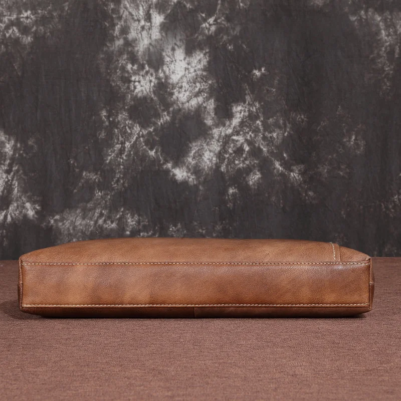 Портфель мужской из натуральной кожи сумка-тоут для ноутбука деловой чемоданчик