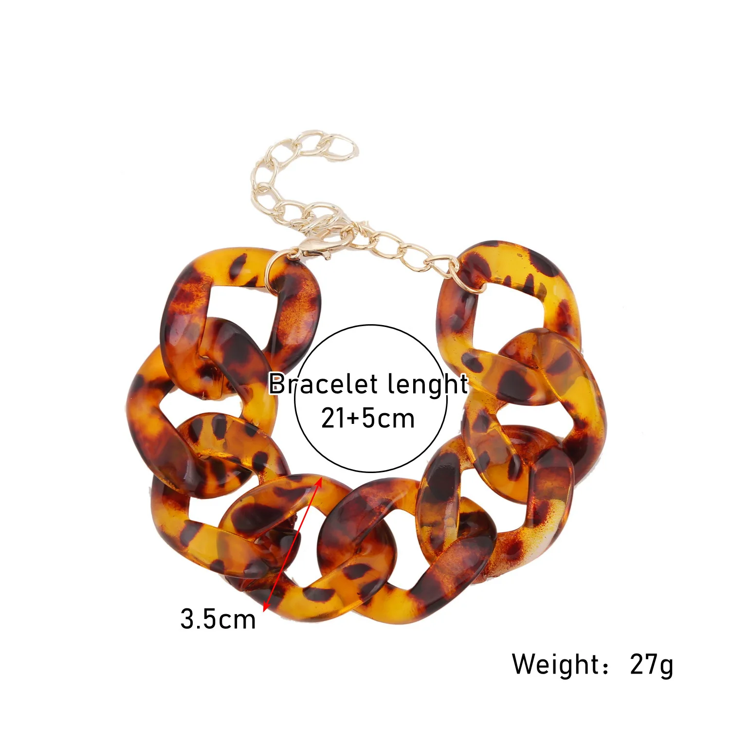 Ins style simple high-end fashion personality high-end hip-hop rough trend bracelet female