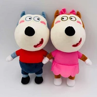 2pcsset 30cm anime wolfoo family plush toys cartoon plushie lucy soft stuffed dolls toy for children kids boys girls fans gifts