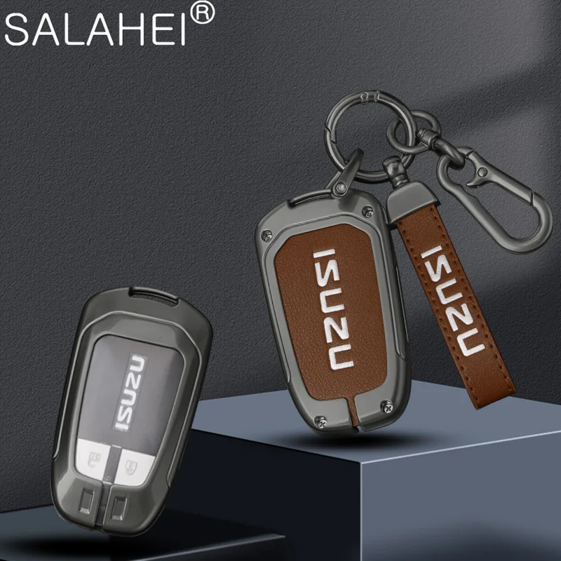 

Car Remote Key Fob Case Cover Shell For Isuzu D-MAX MUX Truck DMAX 2015 2016 2017 2018 2019 2020 Protector Keychain Accessories