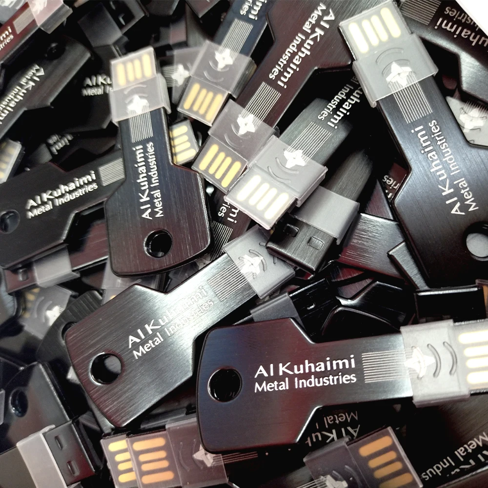 100 шт./лот персонализированный логотип USB 2 0 в форме ключа металлическая память U