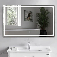 70 50cm smart bathroom mirror cosmetic mirror wall mirror led rectangular smart square mirror with light