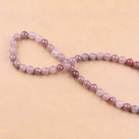 round spacer bead light pink natural loose stone beads jewelry accessories