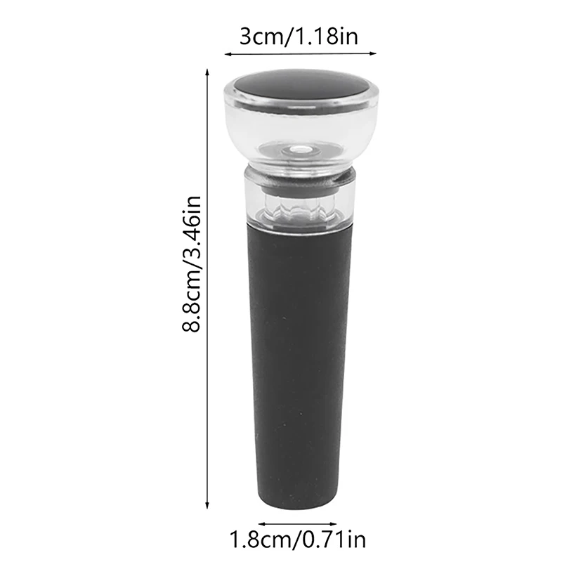 

Black Vacuum Pump Reusable Bottle Cap Stopper Sealer Airtight Wine Beer Soda Cork Closer Wine Cork Lid Bar Accessories