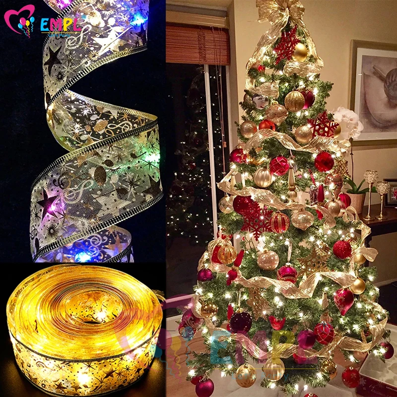 

5 м, украшения для рождественской елки своими руками, украшения для рождественской и новогодвечерние, кружевные банты, гирлянды