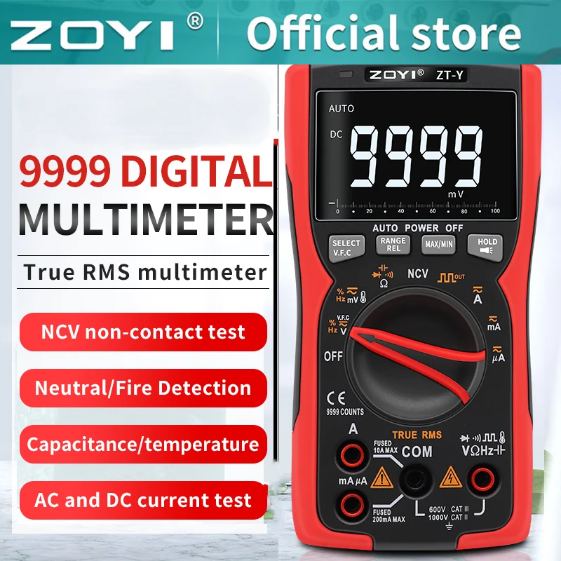 

ZOYI ZT-Y Professional Digital Multimeter High-precision Auto Range NCV Multimetro VFC Micro Current Voltage Tester LCR Tester