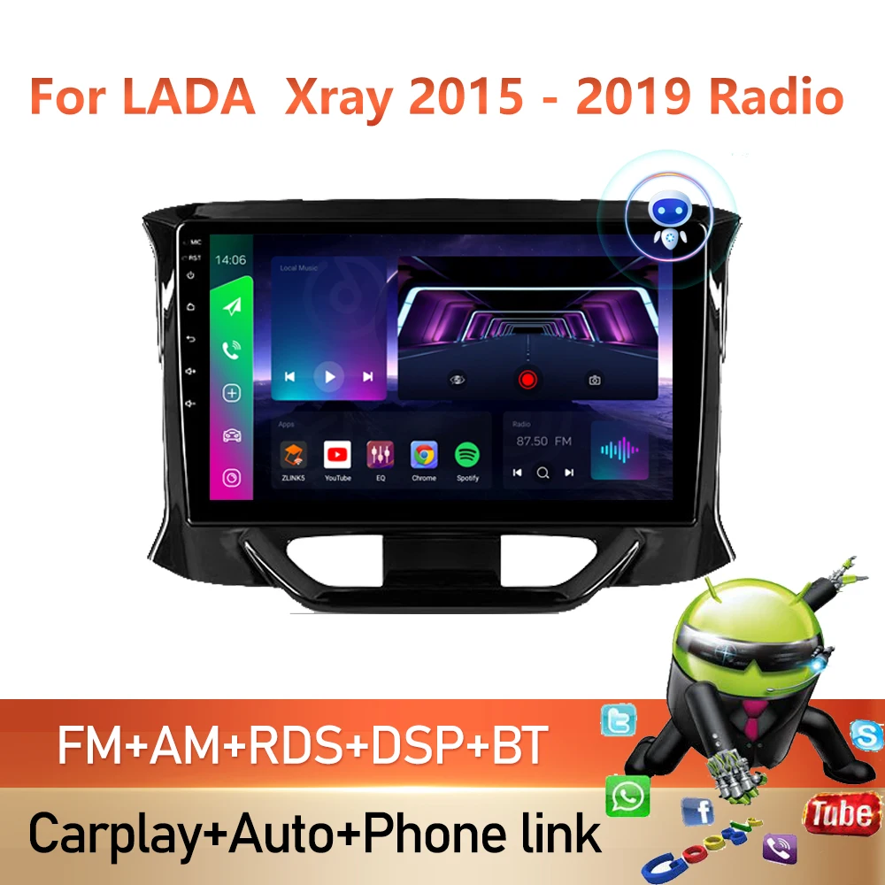 

PEERCE 8 Core 4G Car Android 10 Radio Multimedia Video Player For LADA X ray Xray 2015 - 2019 Autoraido Carplay GPS 2 din dvd