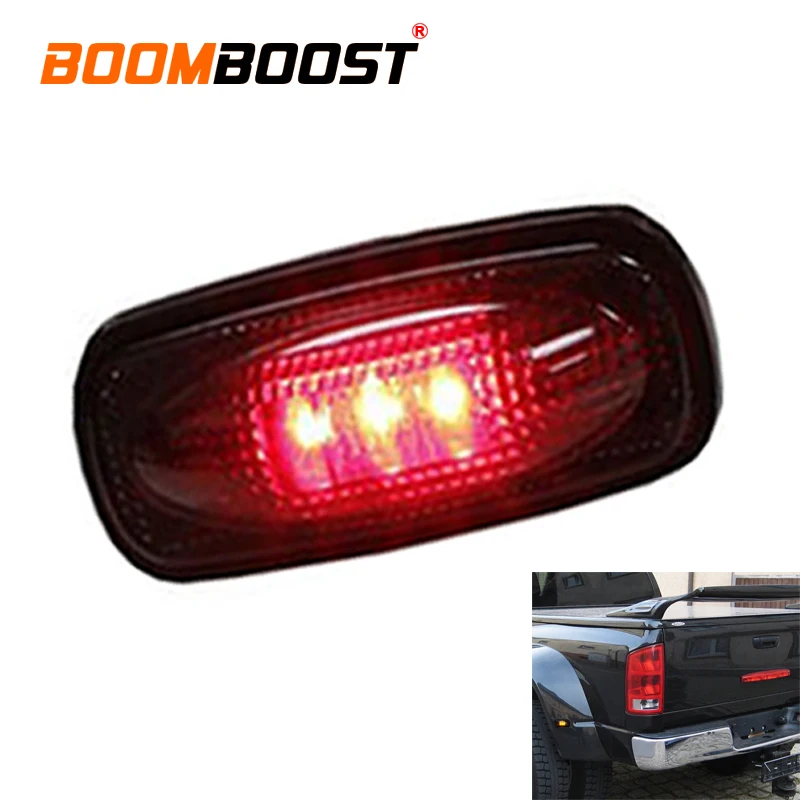 Car Side Light Smoked Shell 1 Pc Piranha Lamp Beads 6000K 3LED Pickup Truck Red/Yellow ABS+PC Material For Dodge Ram 2003-2009 |
