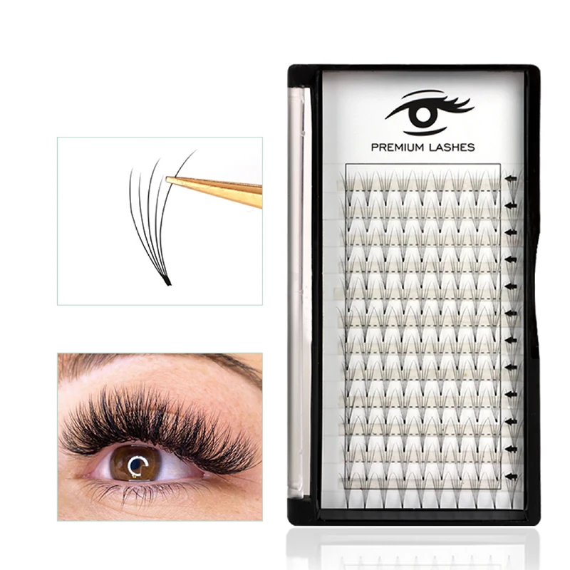 

Cnklash W Shape Large Bundle Premade Fans Eyelash Extensions Full New Generation 5D Lashes Natural Soft Light Individual Dense