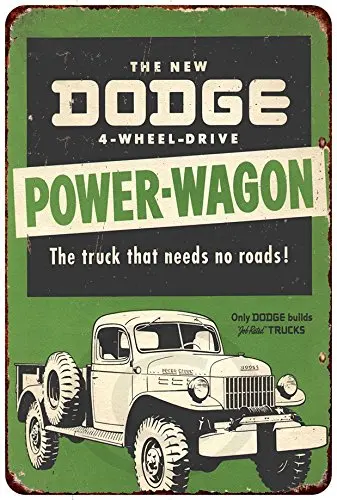 

Custom Kraze The Dodge Power-Wagon Vintage Look Reproduction Metal Sign 8 x 12¡­