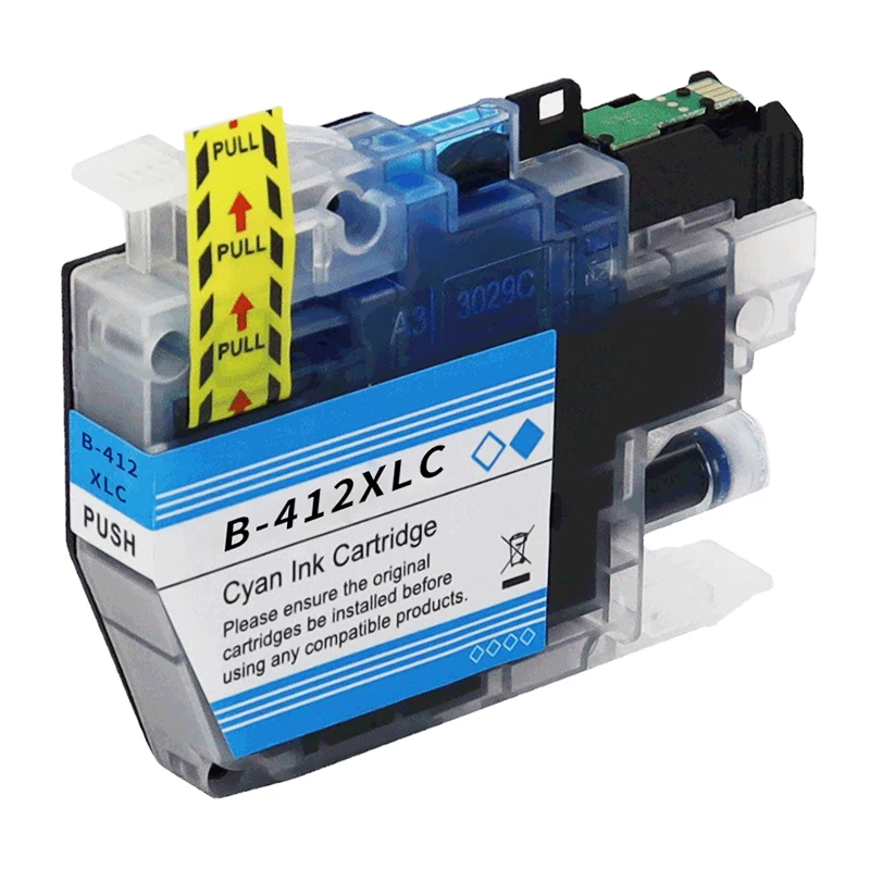 LC412 Совместимый картридж с красящими чернилами для принтера Brother MFC-J7100CDW J7300CDW J5340DW