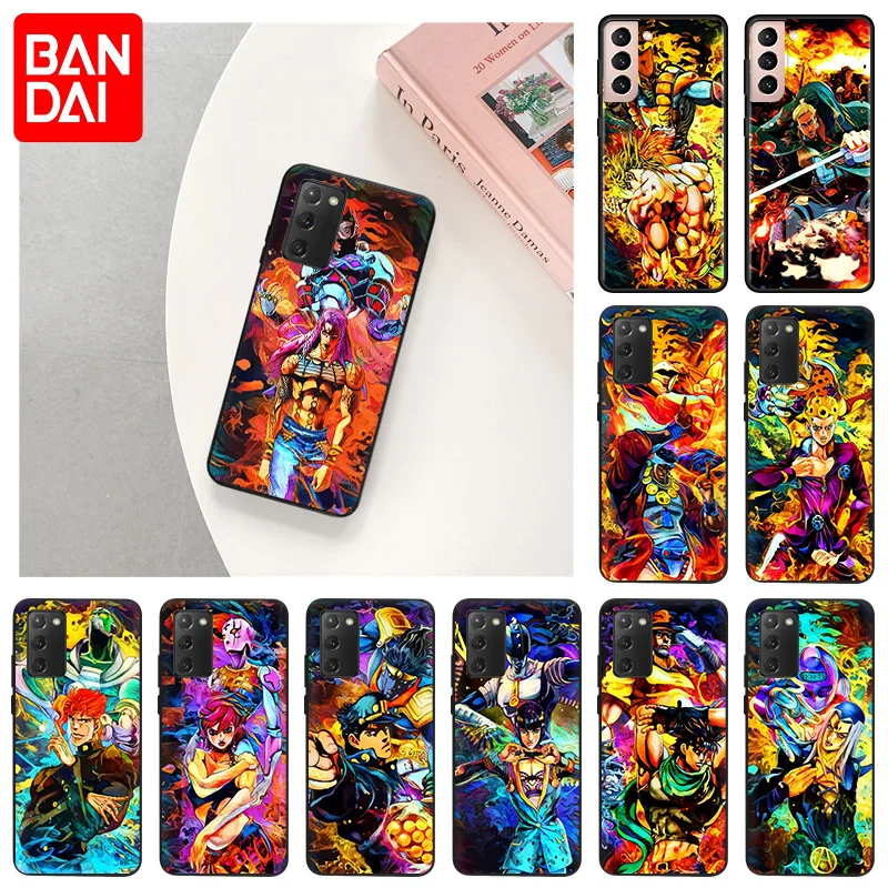 

JoJo's Bizarre Adventure Case For Samsung Galaxy S22 S21 S20 FE S10 Lite S9 S8 Plus S7 A91 Ultra Thin Black Soft Silicone Cover