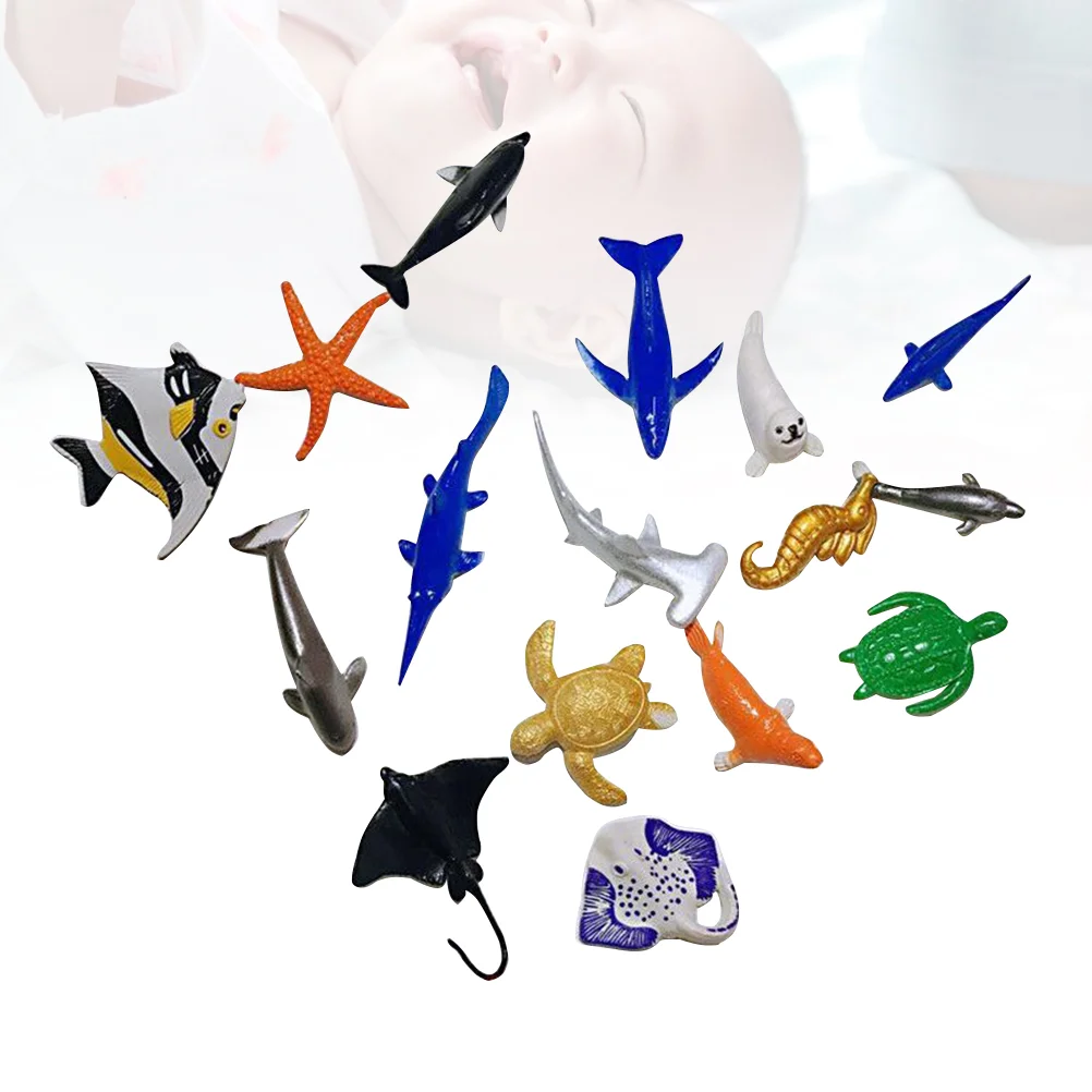 

16 шт., Детский развивающий набор моделей морских животных