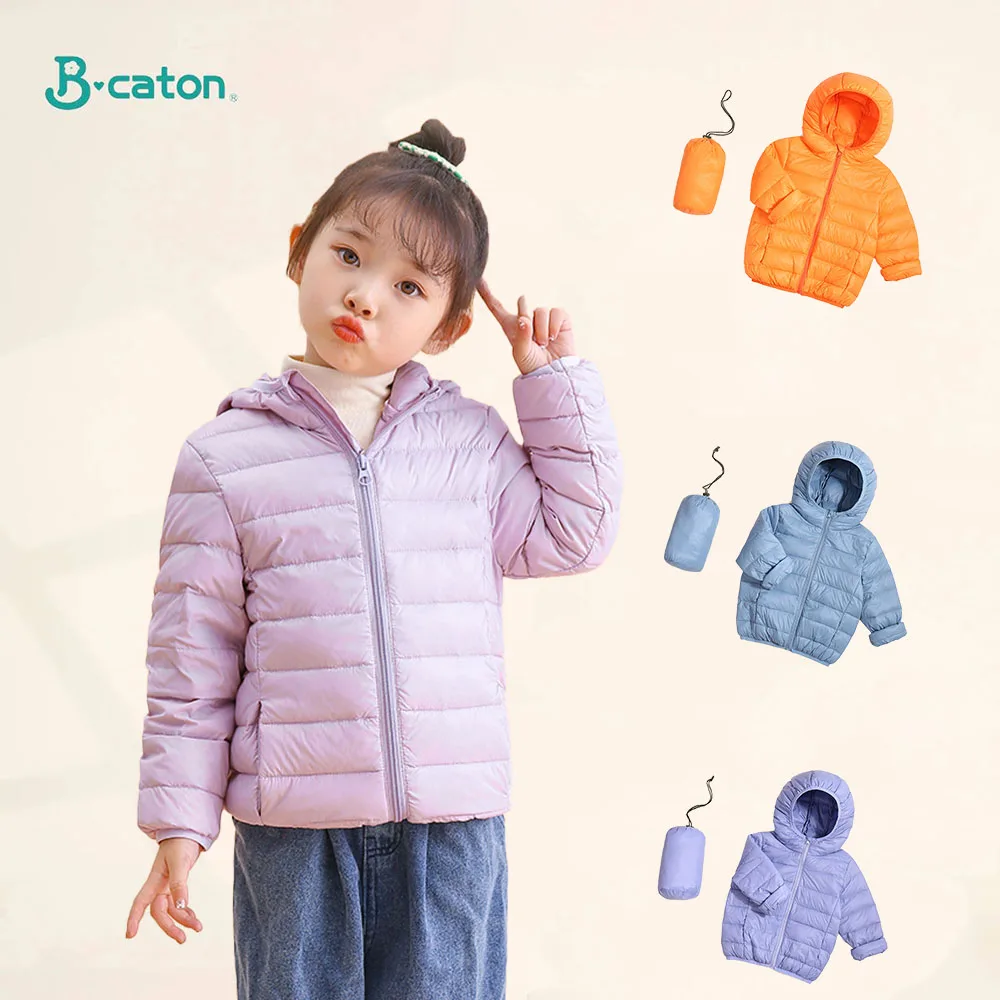 Купи Solid Color Lightweight Children Down Coat Long Sleeve Hooded Kids Down Jacket Coat Thick Warm Kids Boys Girls Winter Parkas за 547 рублей в магазине AliExpress