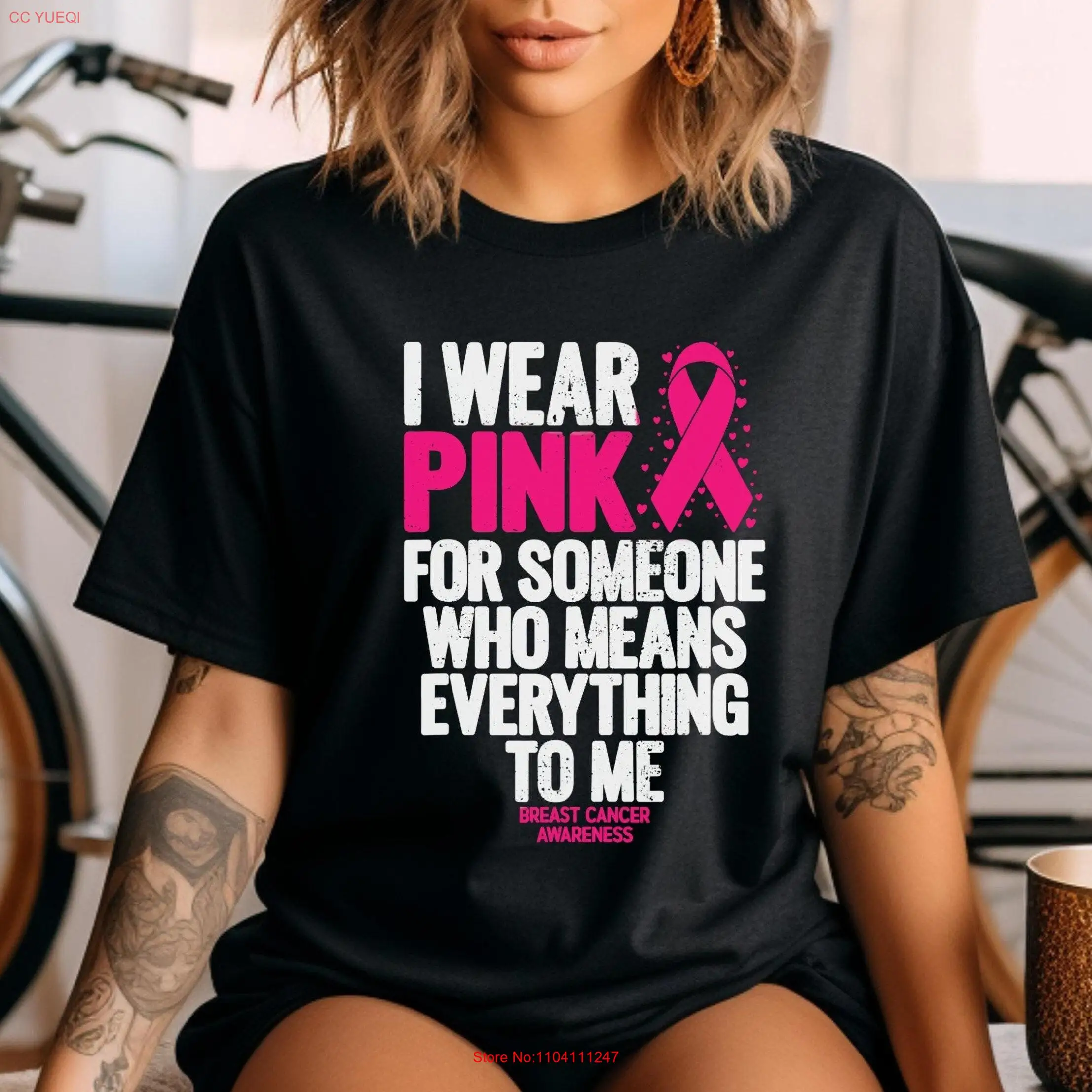 Футболка PinkouT в октябре розовый топ с раком молочной железы медсестра последний