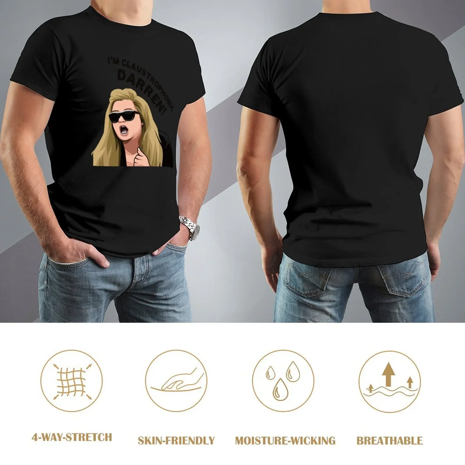 Я Кластрофобный Даррен! Футболка Gemma Collins Merch одежда больших размеров футболка на