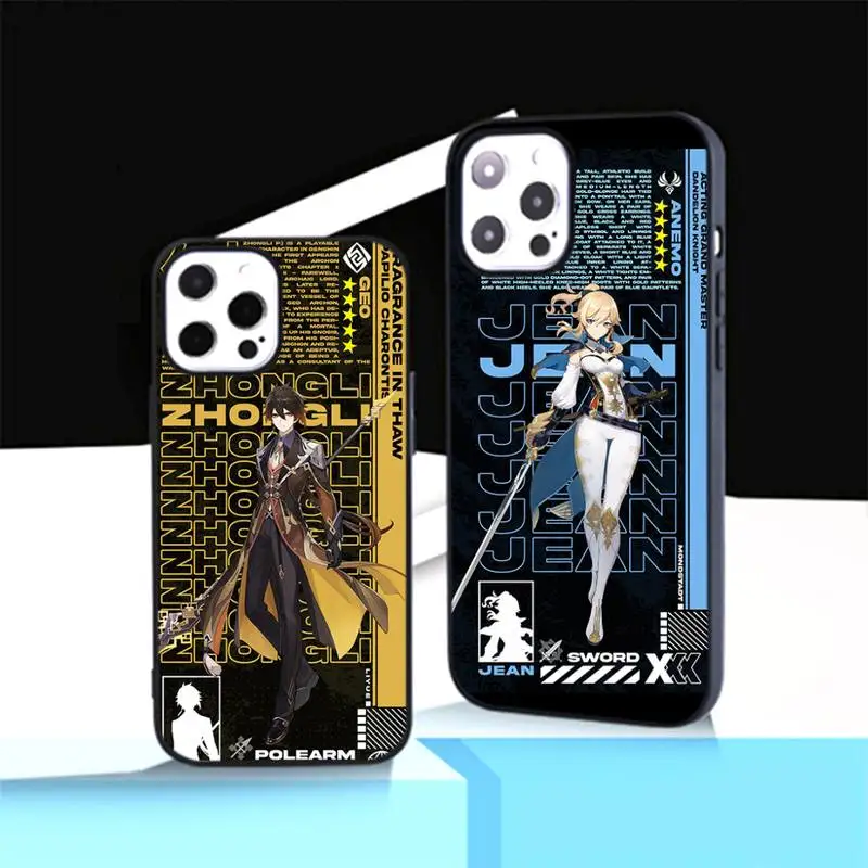 

Anime Genshin Impact hot game Phone Case For iphone 11 13 12 14 x xs xr pro max mini plus boys girls cover