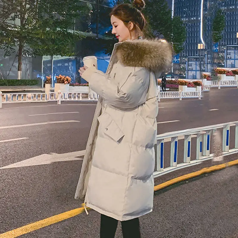 

Winter jacket 2022 new loose cotton-padded jacket women's mid-length thickened student down padded jacket jacket coat women