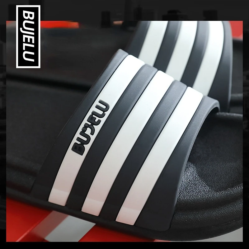 Woman Home Slippers summer Simple Sandals convenient striped anti-slip indoor outdoor beach soft comfy Non Slip basic 2023 new