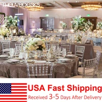 thelivedesks 4 units acrylic chairs crystal chiavari ghost chairs stackable transparent elegant party event wedding chairs
