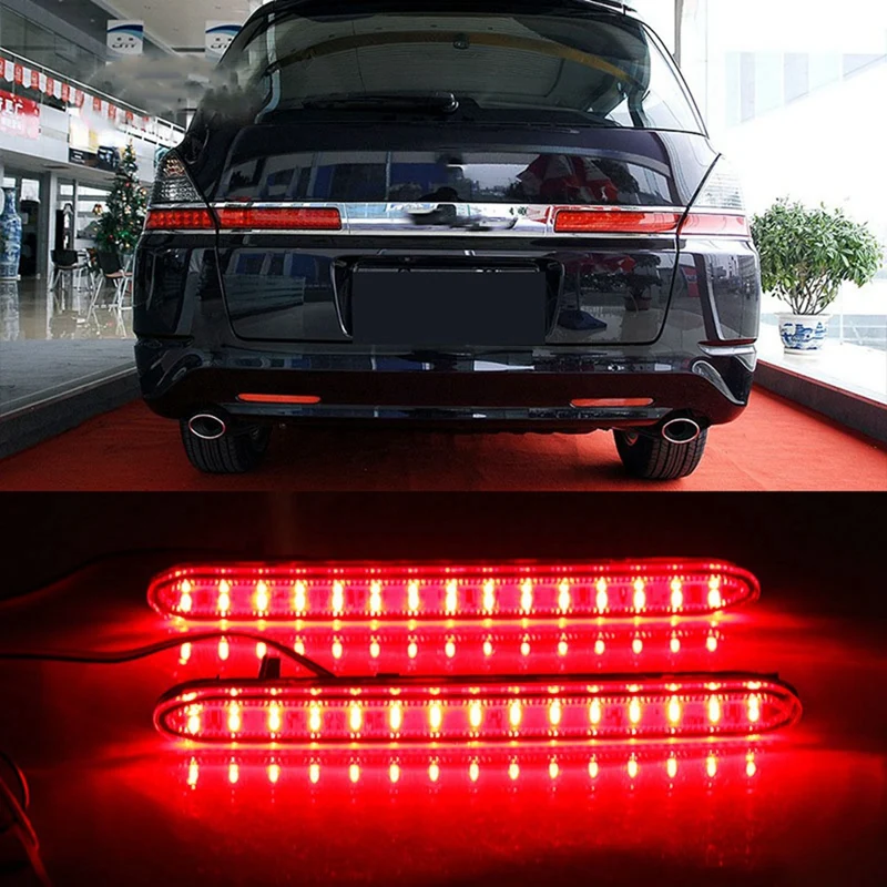 

1Pair Led Rear Bumper Reflector Light Tail Stop Signal Lights Warning Rear Fog Brake Lamp for Honda Odyssey 2007
