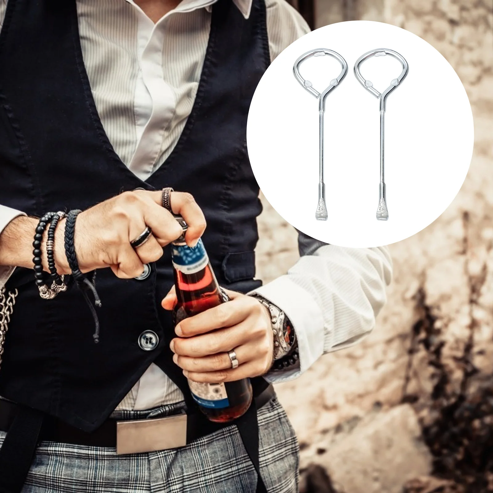 

2pcs Can Opener Sturdy Premium Durable Prime Opener Tool Lifter for Paint Bucket