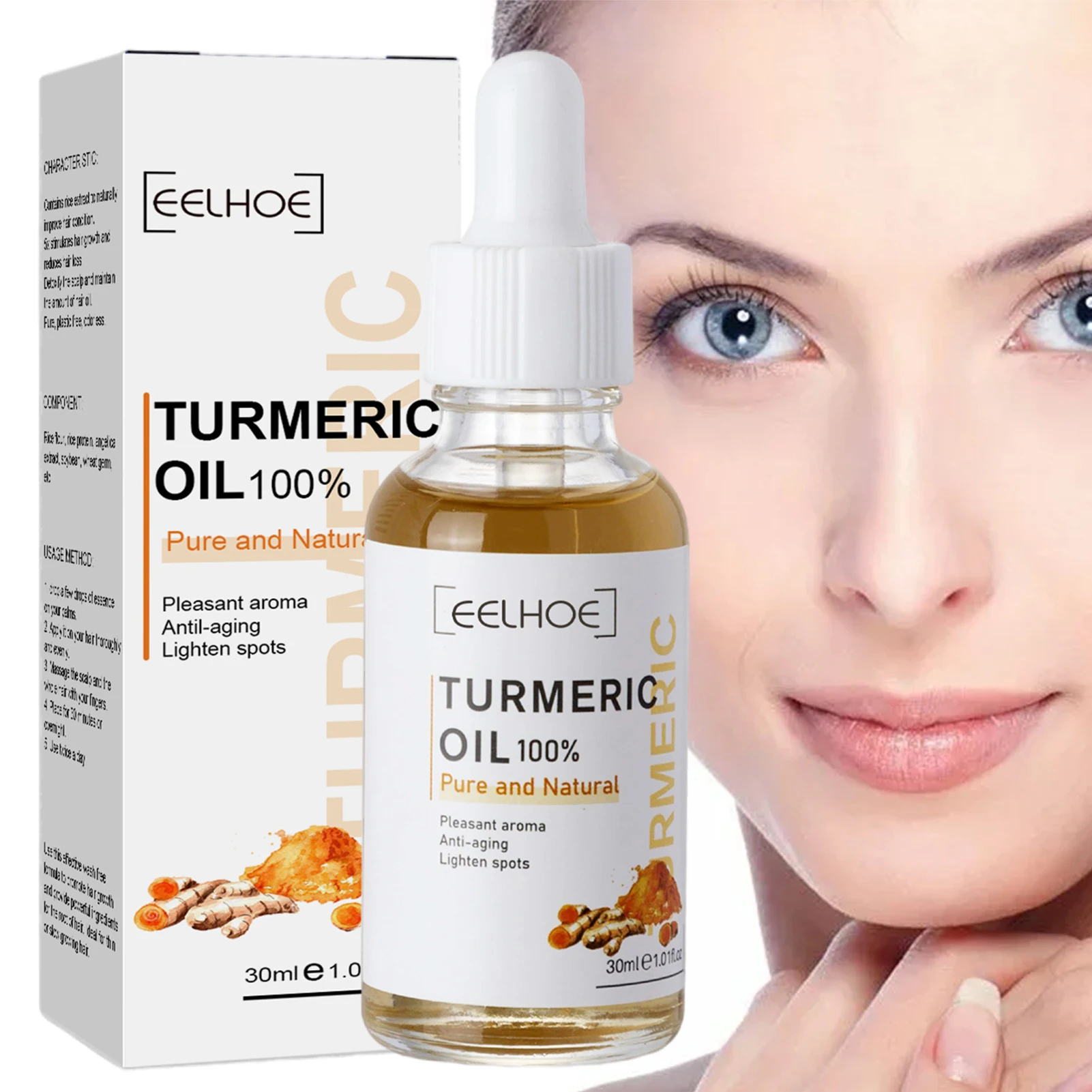 

Turmeric Essential Oil Serums For Face And Body Anti Aging Turmeric Essence With Natural Extract Ingredient Hydrating