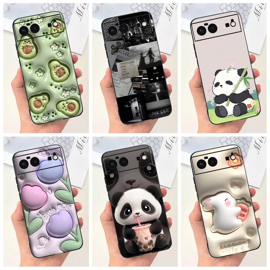 Противоударный чехол для Google Pixel 6 6A Pro милый астронавт мягкий силиконовый Pixel6 Pixel6a