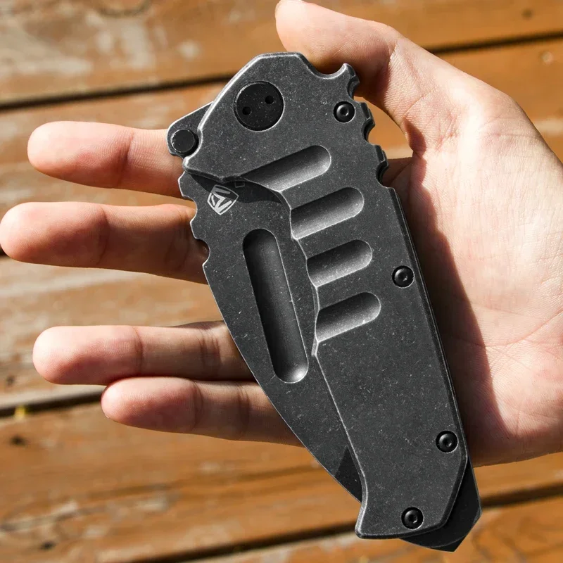 

D2 Steel Heavy Duty Folding Knife Emergency Rescue Tool Camping Hunting Knife Sharp Fruit Knife Outdoor Knife Tactical Knife