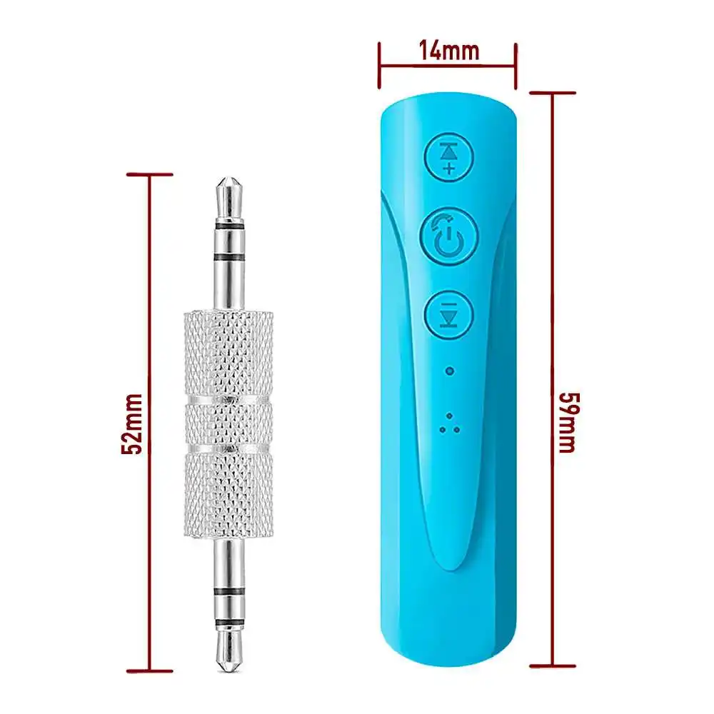 Bluetooth BT 4.1 Earphone Wireless Headset Blue Microphone Micro Headphone 3.5mm Handsfree for Aux Radio Car Smartphone | Электроника
