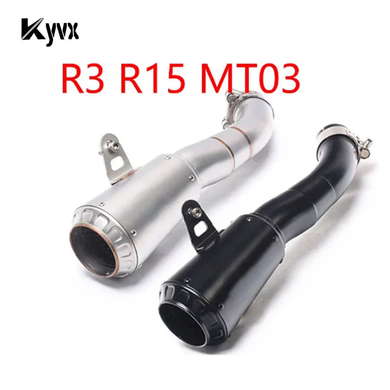 

Exhaust Systems Motorcycle Escape Moto Slip on Modified Muffler AK Exhaust Pipe For YAMAHA YZF R3 R15 MT03 2015 2016 2017