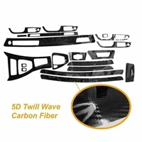 5d wrap trim car interior decal glossy carbon fiber for bmw 3 series e90 e92 e93 2005 2012 left driving car styling accessories