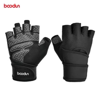 boodun gym gloves men indoor sport weightlifting workout gloves for gym extended wrist pull up yoga dumbbell fitness gloves