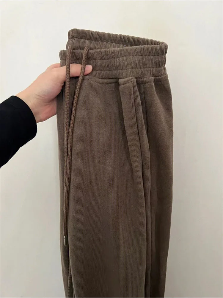 

Baggy Brown Sweatpants Women Korean Fashion Oversize Joggers Sports Pants Hippie High Waist Wide Leg Trousers Streetwear 2022
