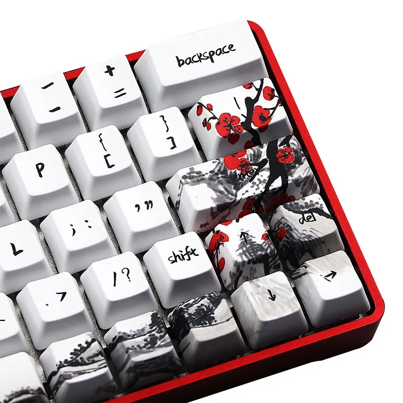 Колпачки для клавиш PBT 71 ключ GH60 GK61 GK64 SK61 Anne Pro сублимационные русские корейские
