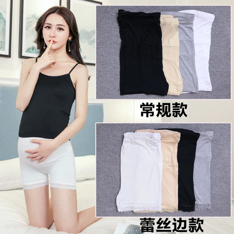 Летние тонкие леггинсы из модала и хлопка для беременных нижнее Белье женщин