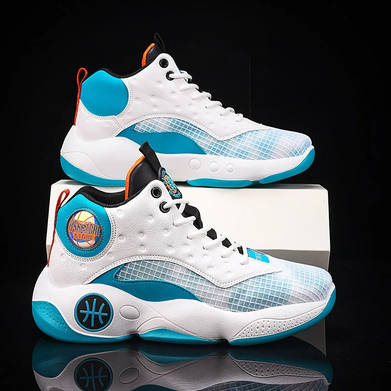 

High-top Casual Running Shoes Youth Sports Style Men's Shoes 2023 Spring New Fashion Shoes Cool Sports Basketball Shoes