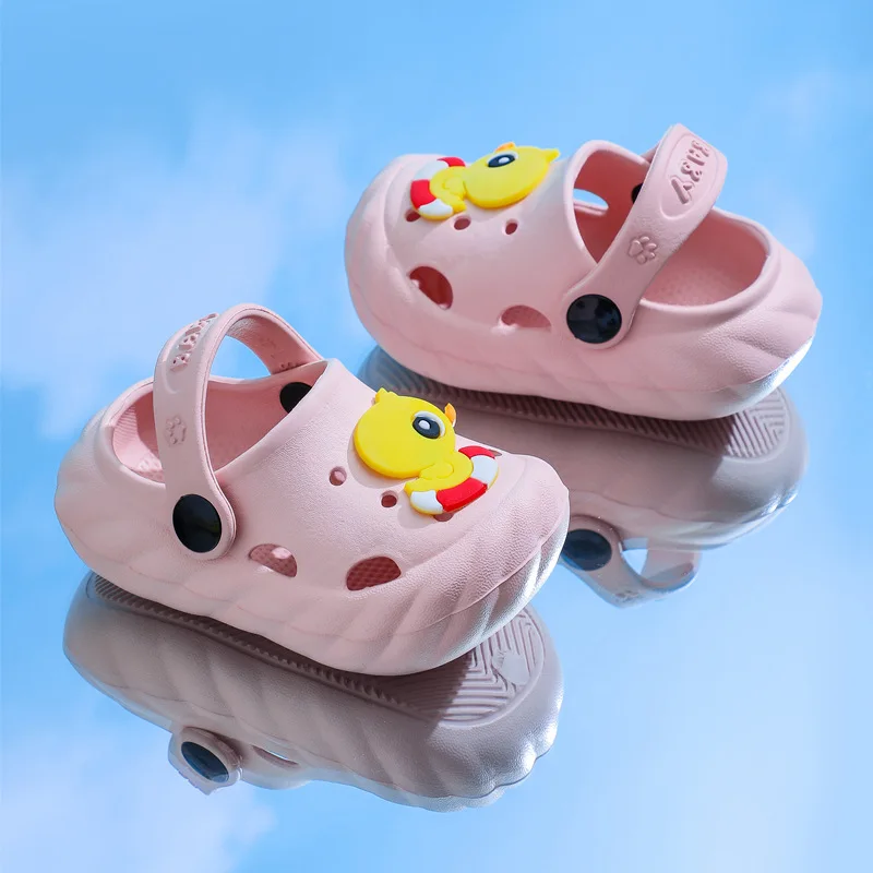 

New Summer Baby Sandals for Girls Boys Children Shoes Slippers Soft Anti-Skid Cute Animal Hole Shoes Toddlers Kids Beach Sandals