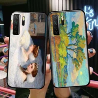 classic oils black soft cover the pooh for huawei nova 8 7 6 se 5t 7i 5i 5z 5 4 4e 3 3i 3e 2i pro phone case cases