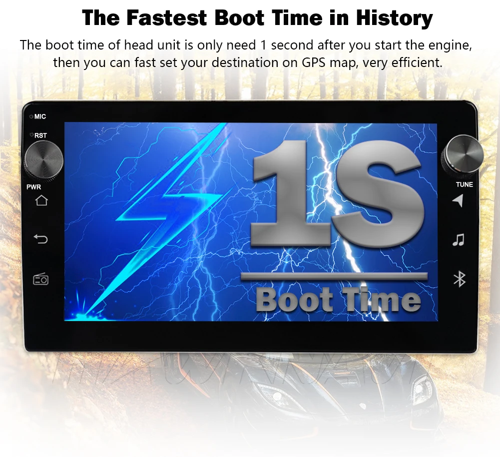 Универсальный автомобильный радиоплеер 9 дюймов 10 1 дюйма 2 Din Android 0 6 + 128 ГГц